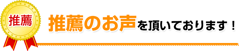 推薦者のお声